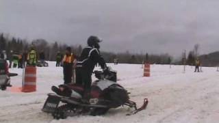 Snowmobile Drag Racing Meductic New Brunswick [upl. by Dannel]