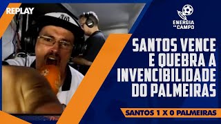 SANTOS ACABA COM INVENCIBILIDADE DO PALMEIRAS NO PAULISTA  REPLAY ENERGIA EM CAMPO [upl. by Surovy]