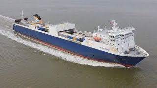 PampO Tilbury Zeebrugge freight ferry [upl. by Eille698]