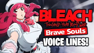 ThousandYear Blood War Reinforcements Voice Lines Translated Bleach Brave Souls [upl. by Ainud534]