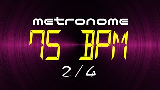 metronome 75 BPM 24 [upl. by Eggett]