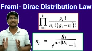 Fermi Dirac Distribution Law  Fermi Dirac Statistic  Fermi Dirac distribution law derivation [upl. by Trixie]