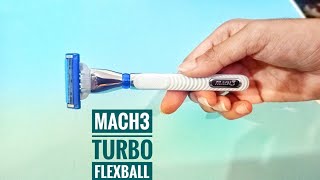 Gillette Mach3 Turbo Flexball Unboxing [upl. by Ivory]