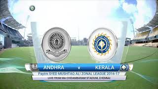 Syed musthaq Ali trophykerala vs Andhra highlights [upl. by Derrik]