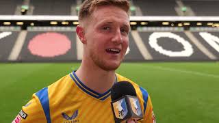 Davis KeillorDunn on victory at MK Dons [upl. by Nosnhoj359]