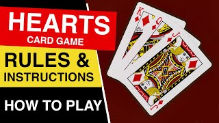 How to Play Hearts  Rules of Hearts Card Game [upl. by Aelegna]