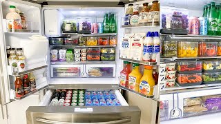 ULTIMATE REFRIGERATOR ORGANIZATION  Satisfying Clean and Fridge Restock Organizing on A Budget [upl. by Kasper]