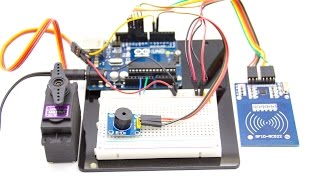 Контроль доступом на основе считывателя RFID RC522 Arduino и Servo [upl. by Luapnaej42]