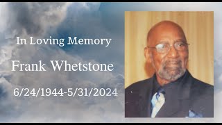 FUNERAL  Frank Whetstone [upl. by Lalita]