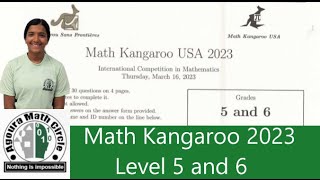 Math Kangaroo 2023 Level 5 and 6 Presented by Navya Sreeraj [upl. by Tija755]