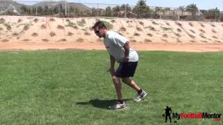 Wide Receiver Training Proper Stance [upl. by Fredette435]