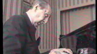 Horowitz speaks and plays for Italian TV  1985  part 34 [upl. by Akiehsal]