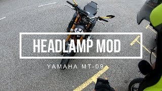 Yamaha MT09 Headlamp Mod [upl. by Pazit]