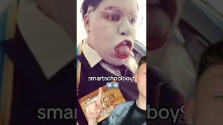 Smartschoolboy9 chased a kid 😳 scary creepy [upl. by Enawyd]