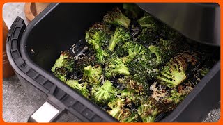 The Best Broccoli Recipe in the Air Fryer Its Easy Too [upl. by Nagud752]