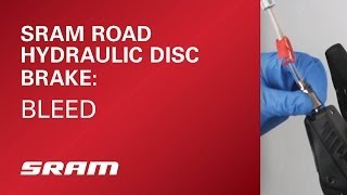 SRAM Road Hydraulic Disc Brake Bleed [upl. by Roxy]