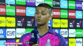 Jaiswal Steals the Show  Player of the Match  RRvCSK  Rajasthan Royals [upl. by Ytsirk688]