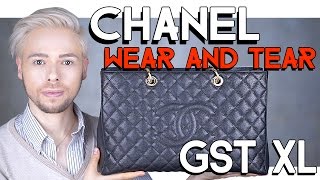 CHANEL GST XL WEAR AND TEAR [upl. by Lotsyrk]