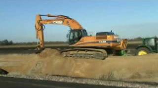 Case Excavator  John Deere Tractor with dumper car [upl. by Buxton]