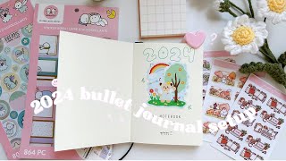 2024 Bullet Journal Setup ✨ simple layouts beginnerfriendly Midori A6 [upl. by Reld439]