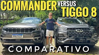 COMPARATIVO JEEP COMMANDER LIMITED VS CAOA CHERY TIGGO 8 MAX DRIVE QUAL É O MELHOR [upl. by Sarine]