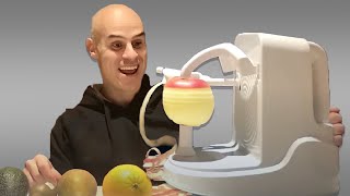 Pruebo Pelador de Manzanas Automático con Otras Frutas [upl. by Clayborne344]