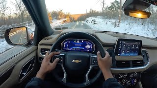 2023 Chevrolet Tahoe Premier  POV Test Drive [upl. by Kerrin]