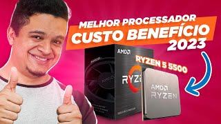 O MELHOR PROCESSADOR custo benefício de 2023 AMD Ryzen 5 5500 para jogar e editar [upl. by Egwan82]