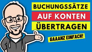 Buchführung  Buchen auf Bestandskonten Teil 4  Buchungssätze in T Konten eintragen [upl. by Tra]