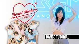 TWICE  HEART SHAKER  Dance Tutorial  Slow Music [upl. by Brightman]