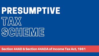 All About Section 44ADSection 44ADA and Section 44AE of Income Tax Act 1961 casandilyabrajesh [upl. by Freyah]