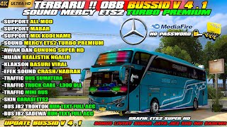 UPDATE BUSSID V41 SHARE MOD OBB BUSSID V41 SOUND MERCY TURBO PREMIUM GRAFIK ETS2 SUPER HD 4K [upl. by Ryann]