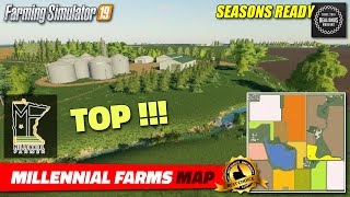 FS19  NEW MAP quotMillennial Farmsquot  review [upl. by Cassell]