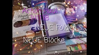 Action HAUL 141118  NEUE Folder NEUE Blöcke   NEW NEW NEW [upl. by Arvid]