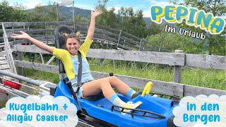 🚠 Kugelbahn Rodelbahn und Gondel 🔍 Pepina in den Bergen ⛰️ Oberstdorf  Allgäu Coaster [upl. by Wenonah]