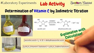 Determination of Vitamin C in Tablet by using Iodine Solution  Fruit Juice  Iodimetric Titration [upl. by Reuben]