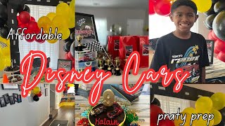 🏎️DISNEY CARS BIRTHDAY PREPDECORATE  DIY BIRTHDAY DECOR  BIRTHDAY IDEAS [upl. by Darwen]