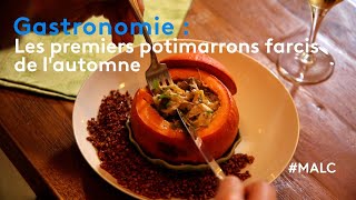 Gastronomie  les premiers potimarrons farcis de lautomne [upl. by Duleba]