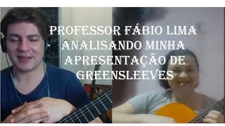 Professor Fábio Lima analisando Greensleeves [upl. by Uriisa714]