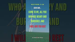 God will give you rest god jesus jesussaid rest matthew11 agministriesindia shorts fyp ❤️🙌 [upl. by Finlay]