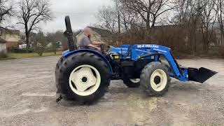 New Holland Workmaster 75 4x4 tractor and loader [upl. by Arevle]