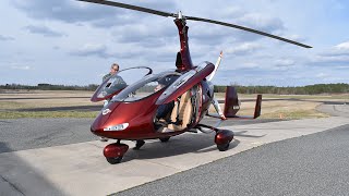 Cavalon Gyroplane Flight Demo buzz the hanger at 430 mark [upl. by Hart]