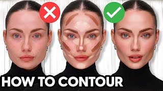 HOW TO CONTOUR YOUR FACE LIKE A PRO indepth  beginner friendly [upl. by Herrah]