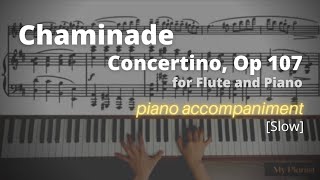 Chaminade  Concertino Op 107 Piano Accompaniment Slow [upl. by Gariepy]