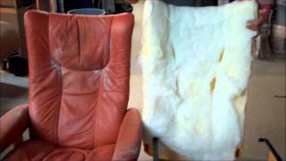 Horholyuk Somerset Stressless SemiAniline Recliner amp Ottoman Full Color Restoration [upl. by Ilonka374]