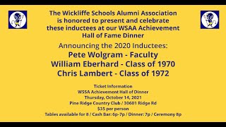 Wickliffe Schools Alumni Association Achievement Hall of Fame Induction [upl. by Eshman]