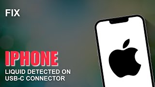 Liquid Detected in USBC Connector on iPhone How to Fix [upl. by Rainah]