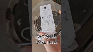 WOOLIES MUDCAKE HACK cake woolworths shortvideo youtubeshort cakedecorating shorts short [upl. by Caravette]