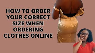 How to Order Your Correct Size When Ordering Online [upl. by Alik]