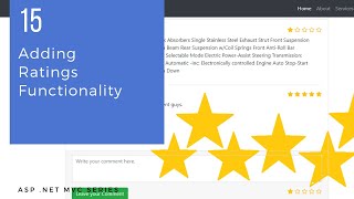 ASP Net MVC Series  15  Adding Ratings Functionality [upl. by Aoht220]